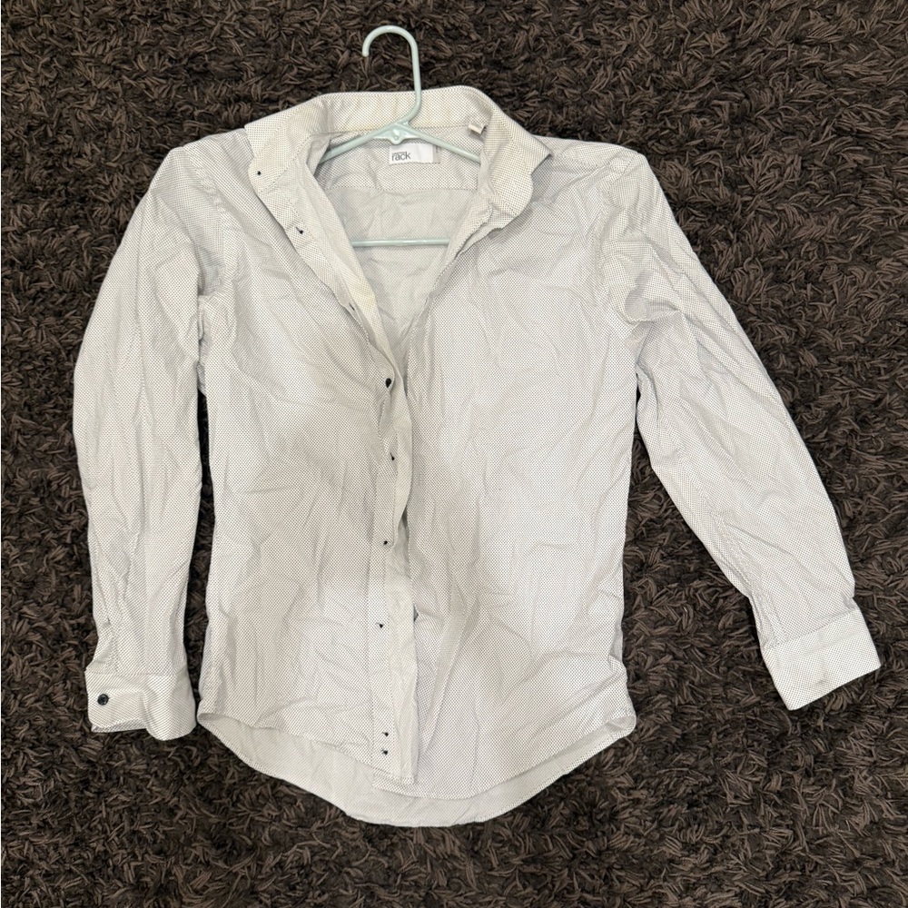Nordstrom Rack White Button-Up Shirt